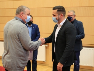 Sportolóink köszöntése a Városházán - fotó: 