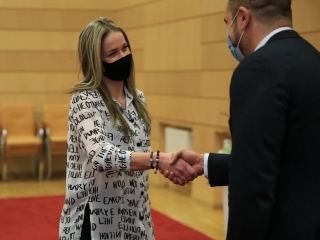 Sportolóink köszöntése a Városházán - fotó: 