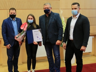 Sportolóink köszöntése a Városházán - fotó: 