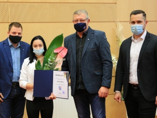 Sportolóink köszöntése a Városházán - fotó: 