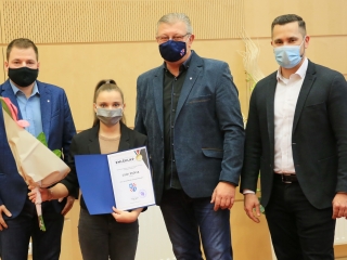 Sportolóink köszöntése a Városházán - fotó: 