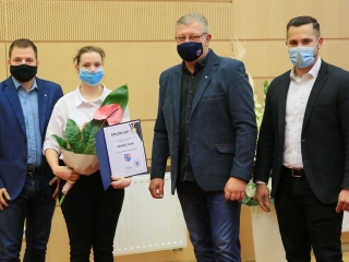 Sportolóink köszöntése a Városházán - fotó: 