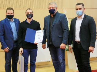 Sportolóink köszöntése a Városházán - fotó: 