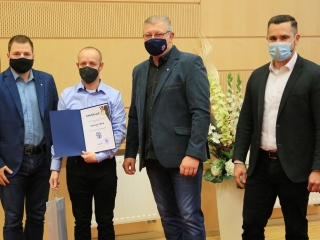 Sportolóink köszöntése a Városházán - fotó: 