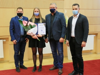 Sportolóink köszöntése a Városházán - fotó: 