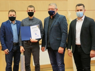 Sportolóink köszöntése a Városházán - fotó: 