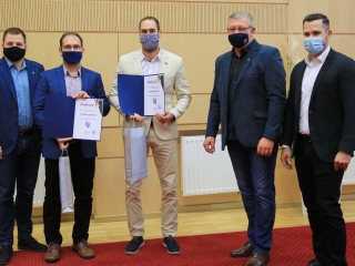 Sportolóink köszöntése a Városházán - fotó: 