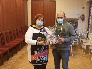 A jubiláló véradók köszöntése - fotó: 