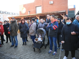 Márki-Zay Péter a dunaújvárosi piacon - fotó: 