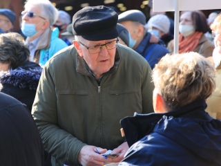 Márki-Zay Péter a dunaújvárosi piacon - fotó: 