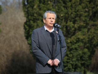 Ünnepség a forradalmi emlékműnél (2022) - fotó: 