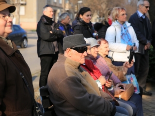 Borovszky Ambrus emlékművének avatása a Martinász szobornál - fotó: 