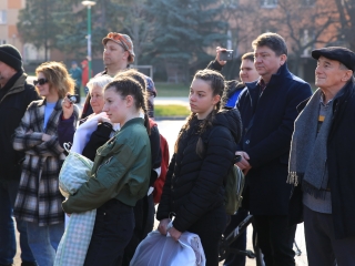 Borovszky Ambrus emlékművének avatása a Martinász szobornál - fotó: 