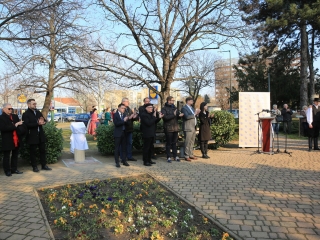 Borovszky Ambrus emlékművének avatása a Martinász szobornál - fotó: 