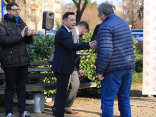 Borovszky Ambrus emlékművének avatása a Martinász szobornál - fotó: 