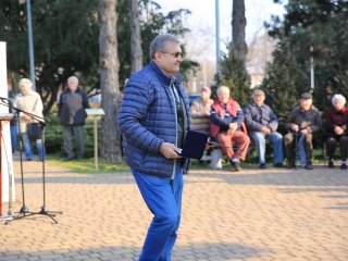 Borovszky Ambrus emlékművének avatása a Martinász szobornál - fotó: 