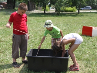 Dózsa iskolások a Szalki szigeten - fotó: Ónodi Zoltán