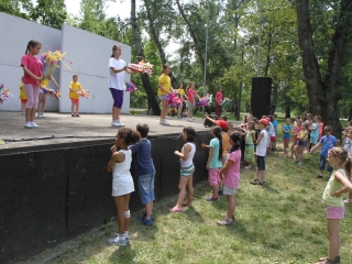 Dózsa iskolások a Szalki szigeten - fotó: Ónodi Zoltán
