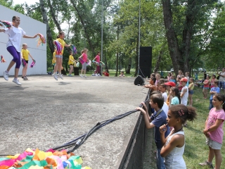 Dózsa iskolások a Szalki szigeten - fotó: Ónodi Zoltán
