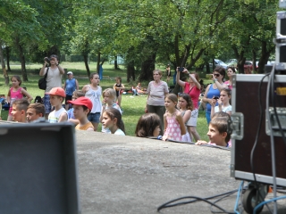 Dózsa iskolások a Szalki szigeten - fotó: Ónodi Zoltán