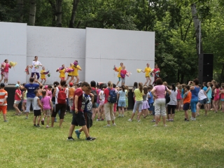 Dózsa iskolások a Szalki szigeten - fotó: Ónodi Zoltán