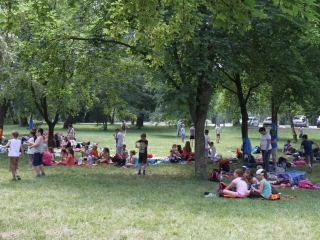 Dózsa iskolások a Szalki szigeten - fotó: Ónodi Zoltán