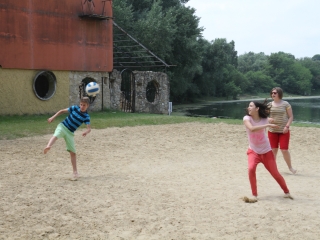 Dózsa iskolások a Szalki szigeten - fotó: Ónodi Zoltán