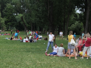 Dózsa iskolások a Szalki szigeten - fotó: Ónodi Zoltán