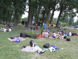 Dózsa iskolások a Szalki szigeten - fotó: Ónodi Zoltán