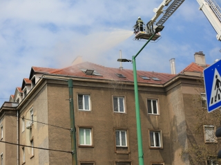Lakástűz a Dózsa György úton - fotó: 