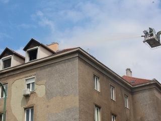 Lakástűz a Dózsa György úton - fotó: 