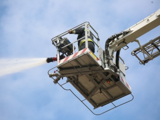 Lakástűz a Dózsa György úton - fotó: 