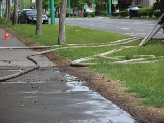Lakástűz a Dózsa György úton - fotó: 