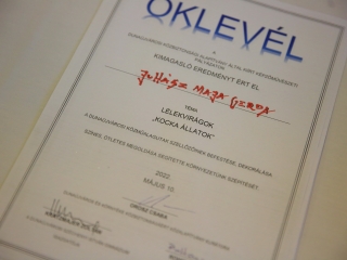 Diákok alkotópályázati tárlata a Szivacs Galériában - fotó: 