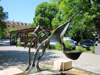 Szökőkútkörkép Dunaújvárosban - fotó: 