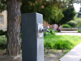 Szökőkútkörkép Dunaújvárosban - fotó: 