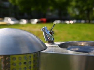 Szökőkútkörkép Dunaújvárosban - fotó: 