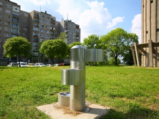 Szökőkútkörkép Dunaújvárosban - fotó: 