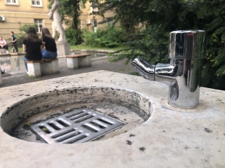 Szökőkútkörkép Dunaújvárosban - fotó: 