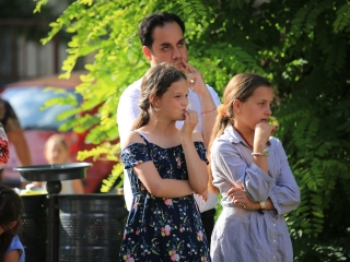 A Sándor Frigyes Zeneiskola tanévzáró koncertje a lakatolós téren (2022) - fotó: 