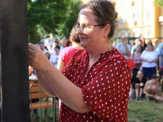 A Sándor Frigyes Zeneiskola tanévzáró koncertje a lakatolós téren (2022) - fotó: 