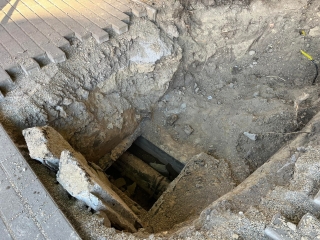 Gerincvezeték szállt el a Római körúton - fotó: 