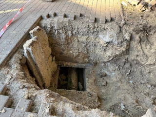 Gerincvezeték szállt el a Római körúton - fotó: 