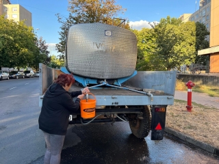 Gerincvezeték szállt el a Római körúton - fotó: 