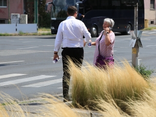 Jelképes akció a tikkasztó nyárban - fotó: 