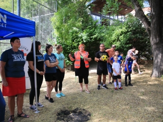 Sportnap a menekült gyerekekkel - fotó: 