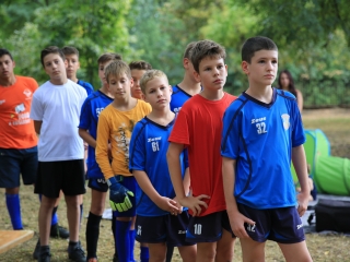 Sportnap a menekült gyerekekkel - fotó: 