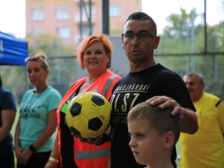 Sportnap a menekült gyerekekkel - fotó: 