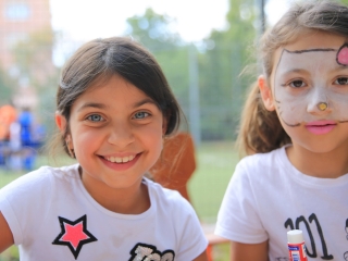 Sportnap a menekült gyerekekkel - fotó: 