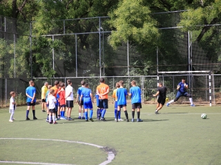 Sportnap a menekült gyerekekkel - fotó: 